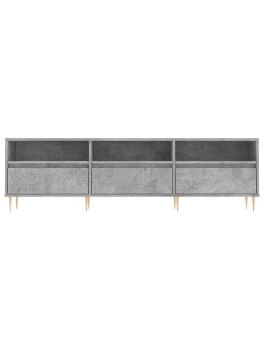 Tv skapītis, betona pelēks, 150x30x44,5 cm, inženierijas koks