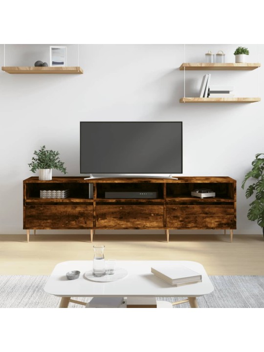 Tv skapītis, ozolkoka krāsa, 150x30x44,5 cm, inženierijas koks