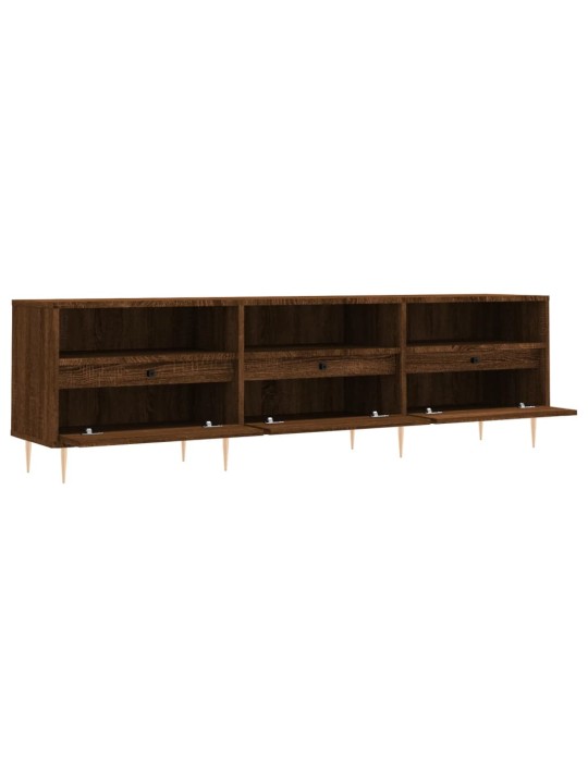Tv skapītis, ozolkoka krāsa, 150x30x44,5 cm, inženierijas koks