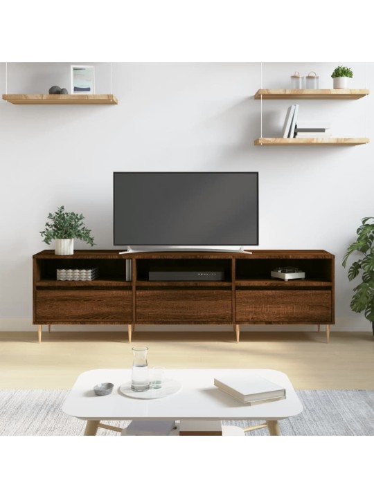 Tv skapītis, ozolkoka krāsa, 150x30x44,5 cm, inženierijas koks