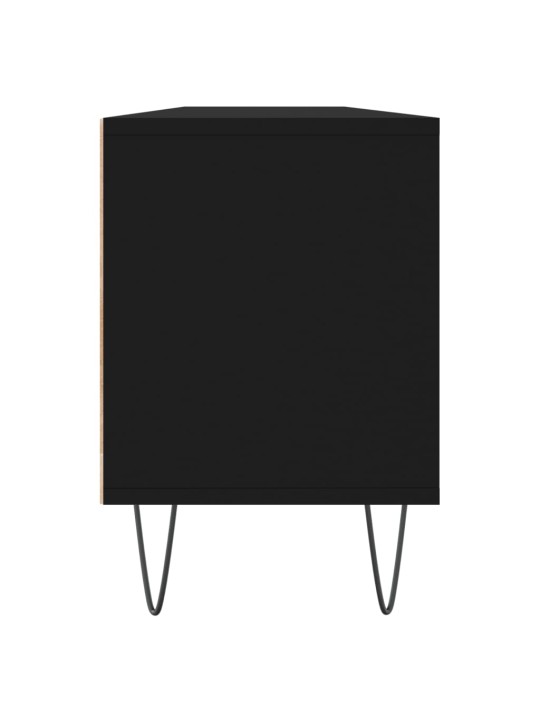 Tv skapītis, 150x30x44,5 cm, inženierijas koks, melns