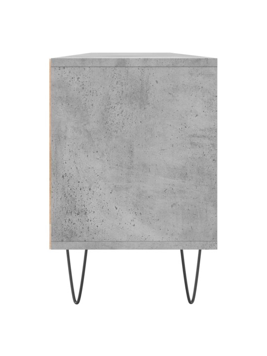 Tv skapītis, betona pelēks, 150x30x44,5 cm, inženierijas koks