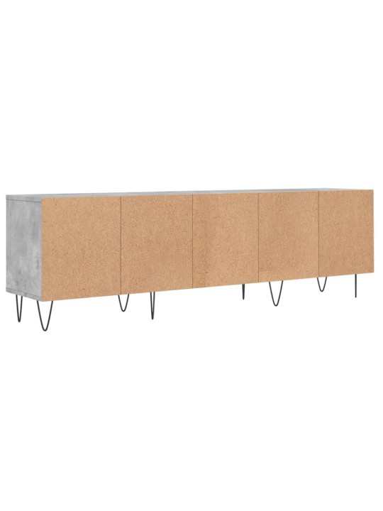 Tv skapītis, betona pelēks, 150x30x44,5 cm, inženierijas koks