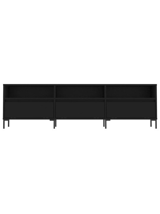 Tv skapītis, 150x30x44,5 cm, inženierijas koks, melns