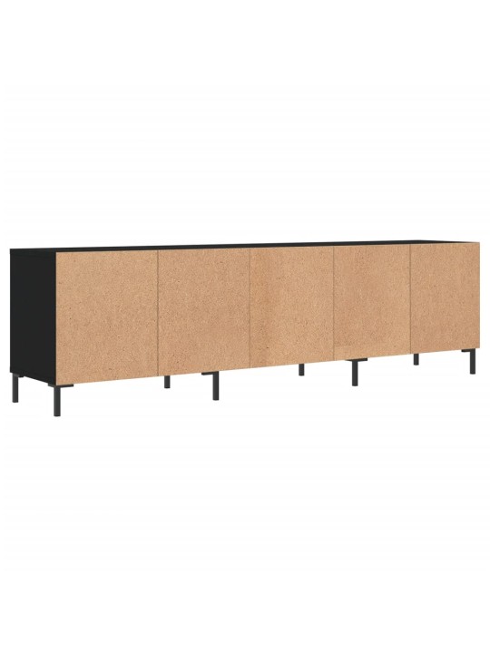 Tv skapītis, 150x30x44,5 cm, inženierijas koks, melns