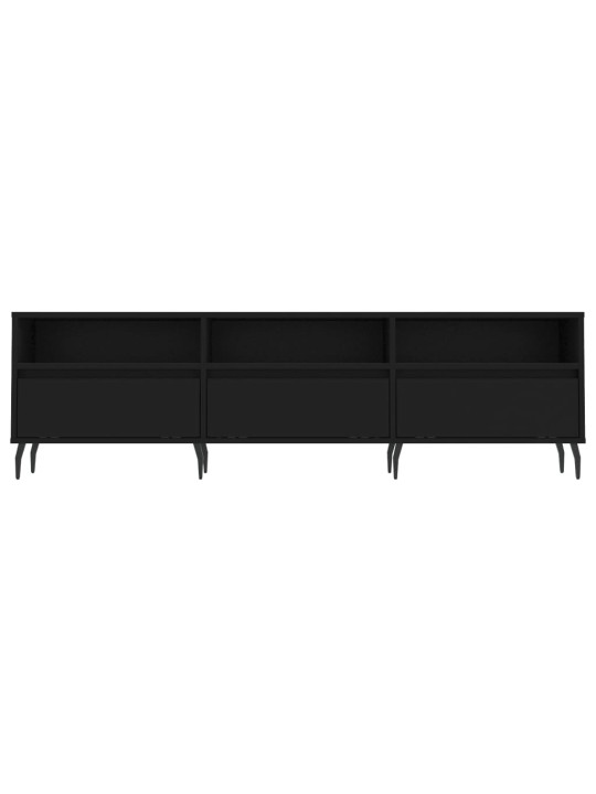 Tv skapītis, 150x30x44,5 cm, inženierijas koks, melns