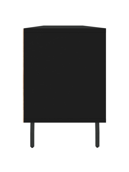 Tv skapītis, 150x30x44,5 cm, inženierijas koks, melns