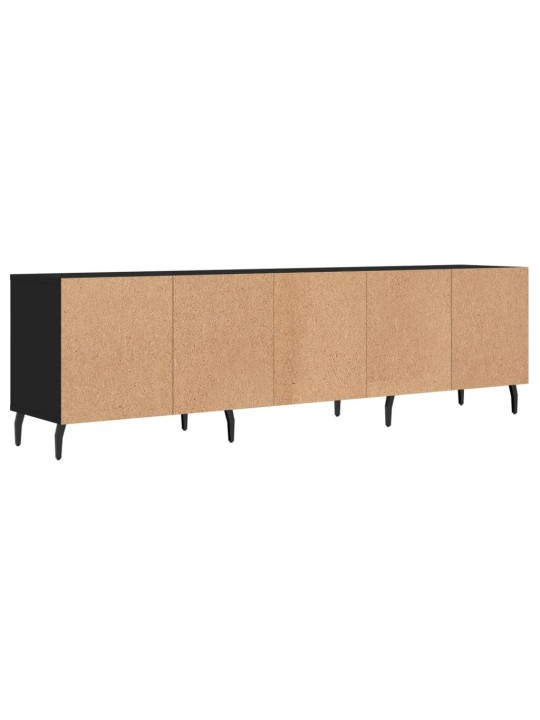 Tv skapītis, 150x30x44,5 cm, inženierijas koks, melns