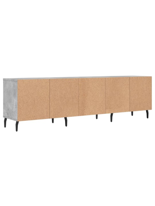 Tv skapītis, betona pelēks, 150x30x44,5 cm, inženierijas koks