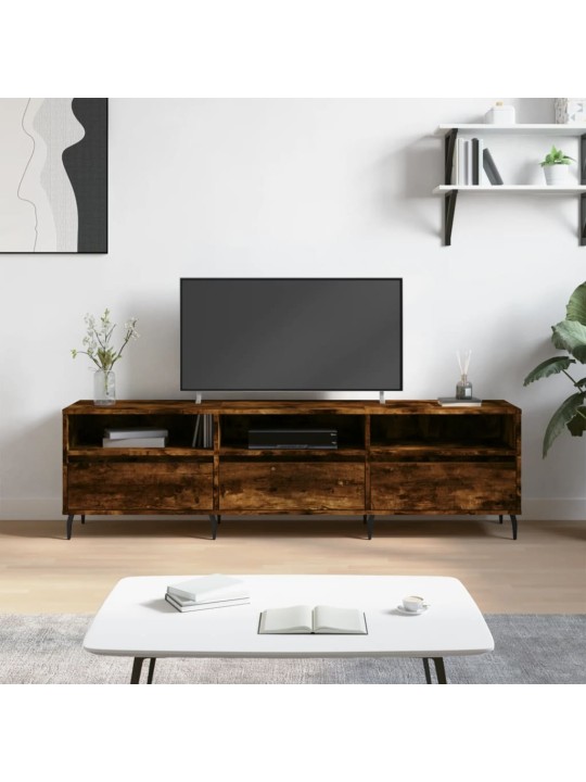 Tv skapītis, ozolkoka krāsa, 150x30x44,5 cm, inženierijas koks