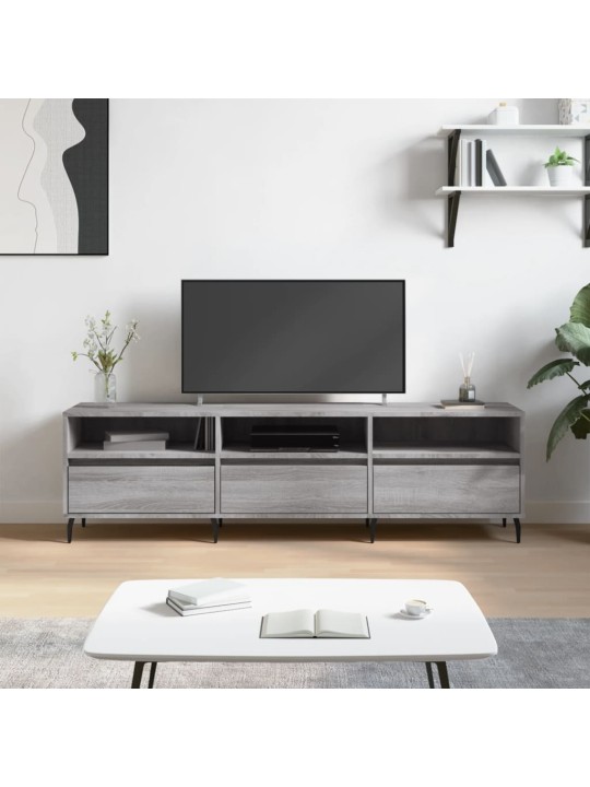 Tv skapītis, pelēcīga ozolkoka, 150x30x44,5 cm