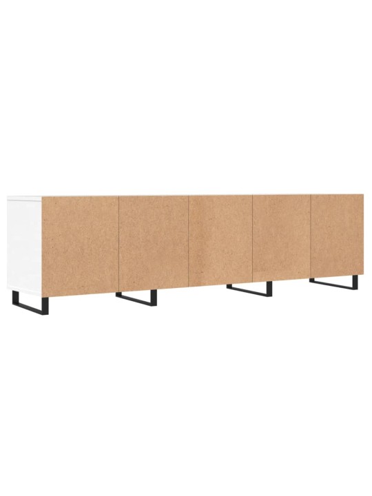 Tv skapītis, balts, 150x30x44,5 cm, inženierijas koks