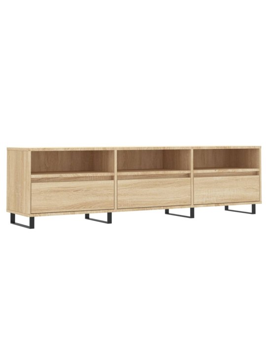 Tv skapītis, ozolkoka krāsa, 150x30x44,5 cm, inženierijas koks