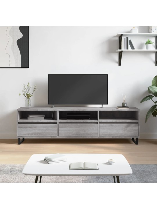 TV skapītis, pelēcīga ozolkoka, 150x30x44,5 cm
