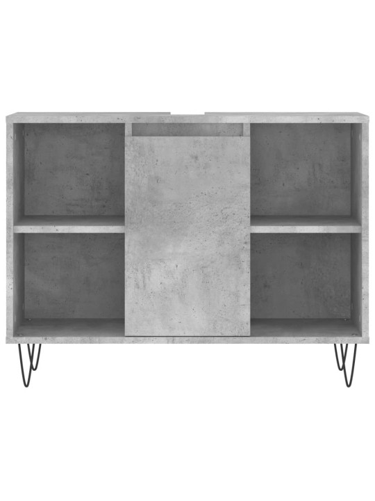 Vannasistabas skapītis, pelēks, 80x33x60 cm, inženierijas koks