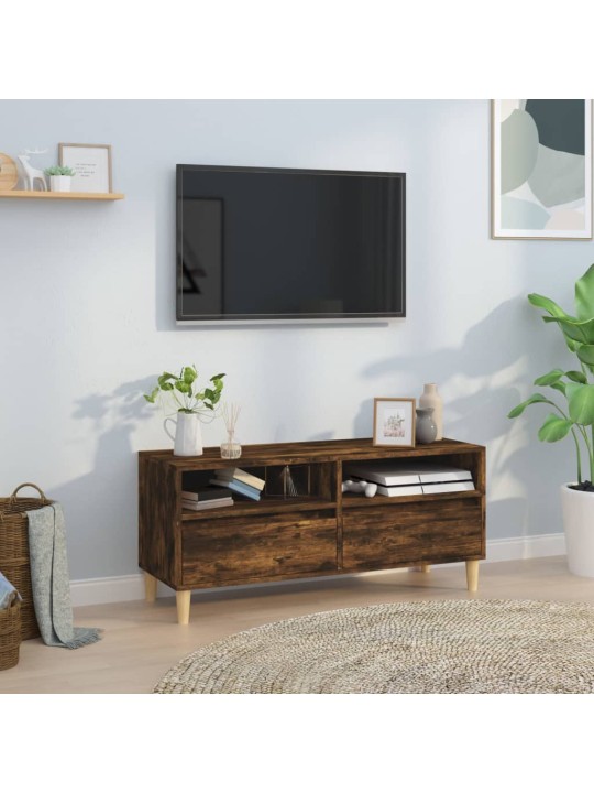 Tv skapītis, ozolkoka krāsa, 100x34,5x44,5cm, inženierijas koks