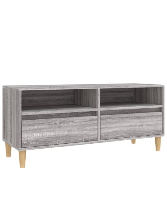 Tv skapītis, pelēks, 100x34,5x44,5 cm, inženierijas koks