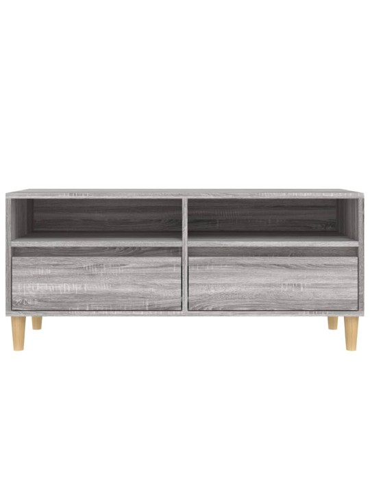 Tv skapītis, pelēks, 100x34,5x44,5 cm, inženierijas koks