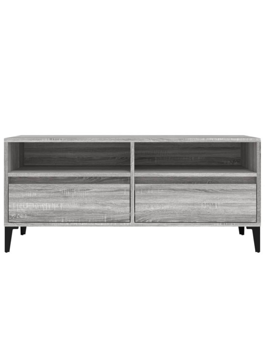 Tv skapītis, pelēks, 100x34,5x44,5 cm, inženierijas koks