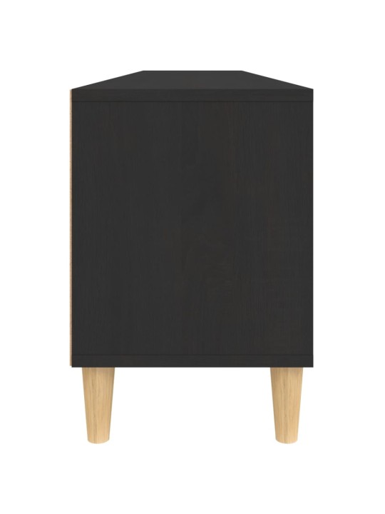 Tv skapītis, 150x30x44,5 cm, inženierijas koks, melns