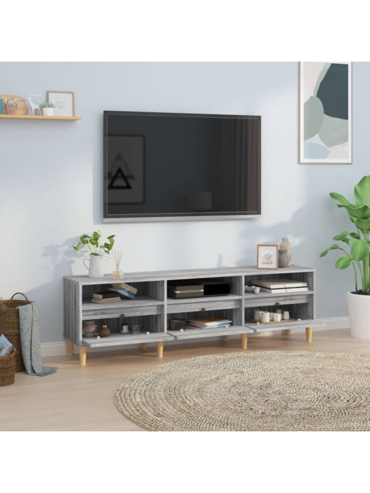 Tv skapītis, pelēcīga ozolkoka, 150x30x44,5 cm