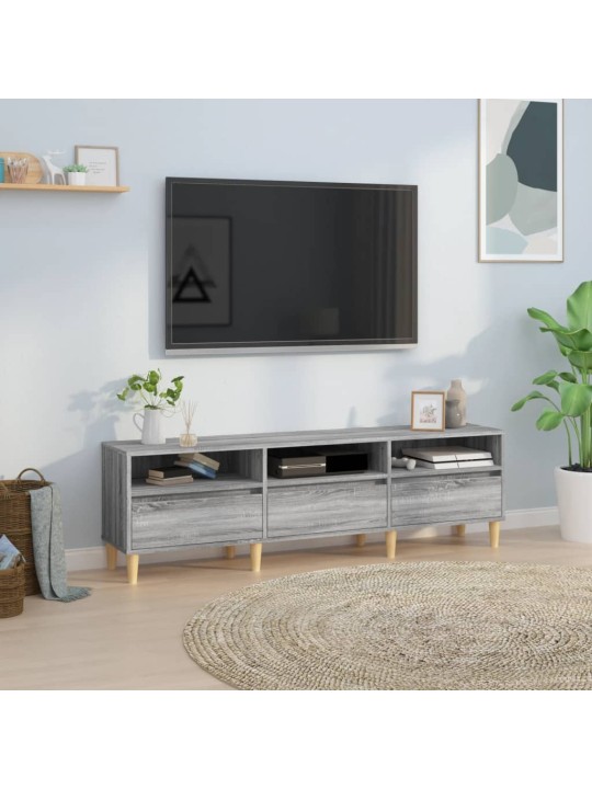 Tv skapītis, pelēcīga ozolkoka, 150x30x44,5 cm
