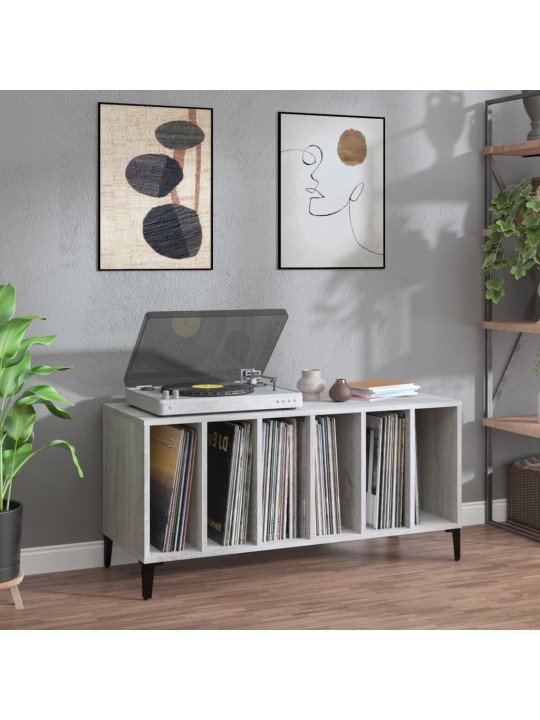 Skapītis, 100x38x48 cm, inženierijas koks, pelēks