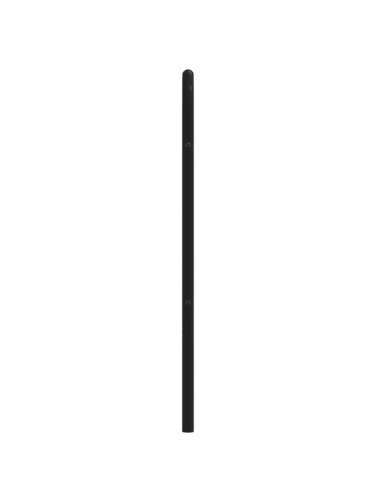 Gultas galvgalis, metāls, melns, 200 cm