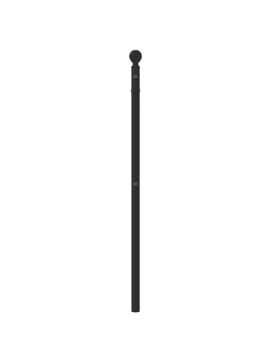 Gultas galvgalis, metāls, melns, 75 cm