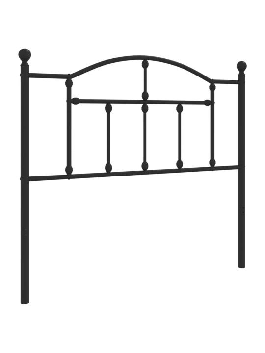 Gultas galvgalis, metāls, melns, 100 cm