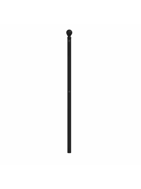 Gultas galvgalis, metāls, melns, 150 cm
