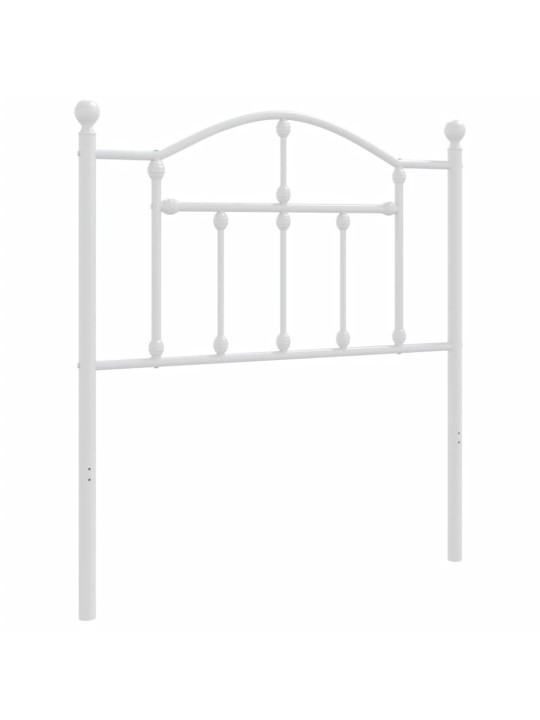 Gultas galvgalis, metāls, balts, 80 cm