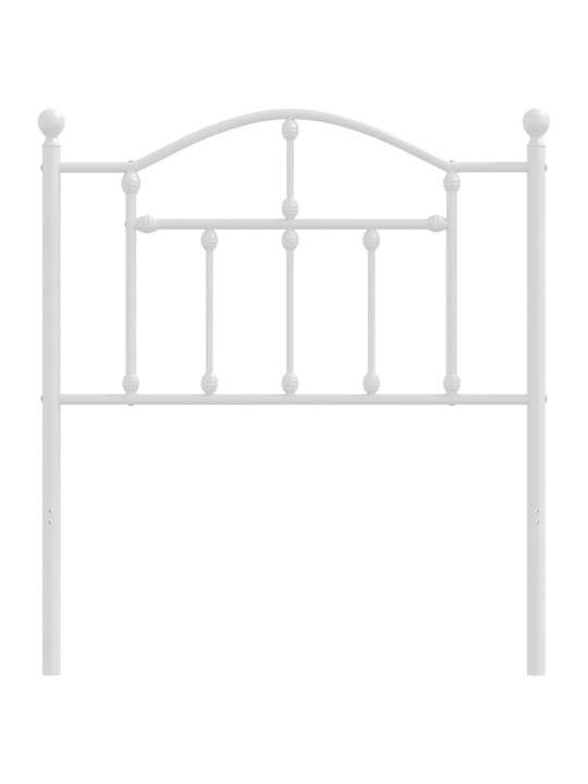 Gultas galvgalis, metāls, balts, 80 cm