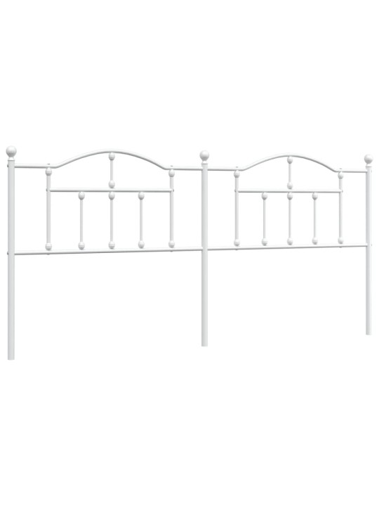 Gultas galvgalis, balts, 200 cm