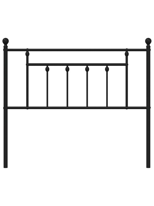 Gultas galvgalis, metāls, melns, 100 cm