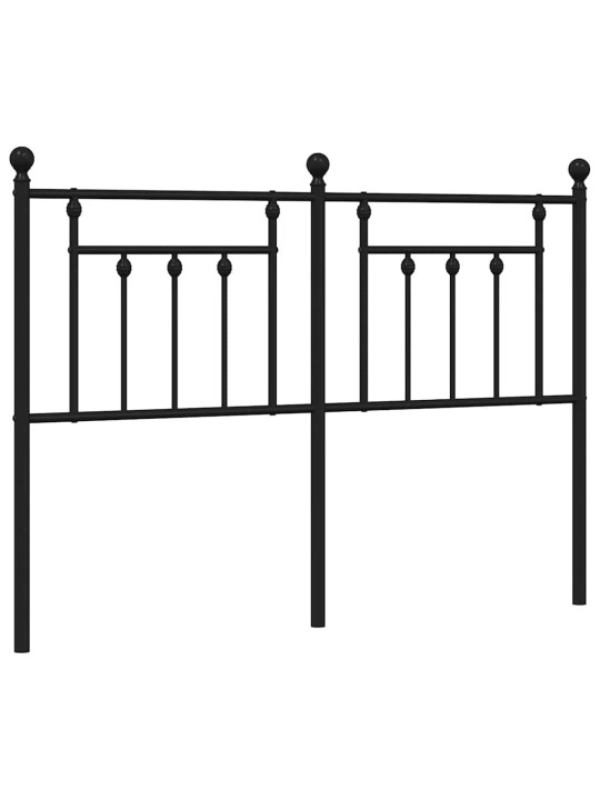 Gultas galvgalis, metāls, melns, 150 cm