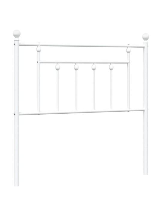 Gultas galvgalis, balts, 90 cm