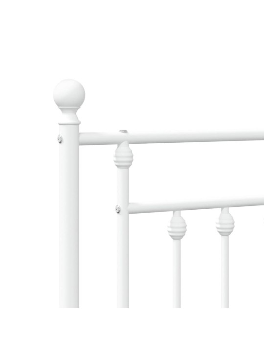 Gultas galvgalis, balts, 135 cm
