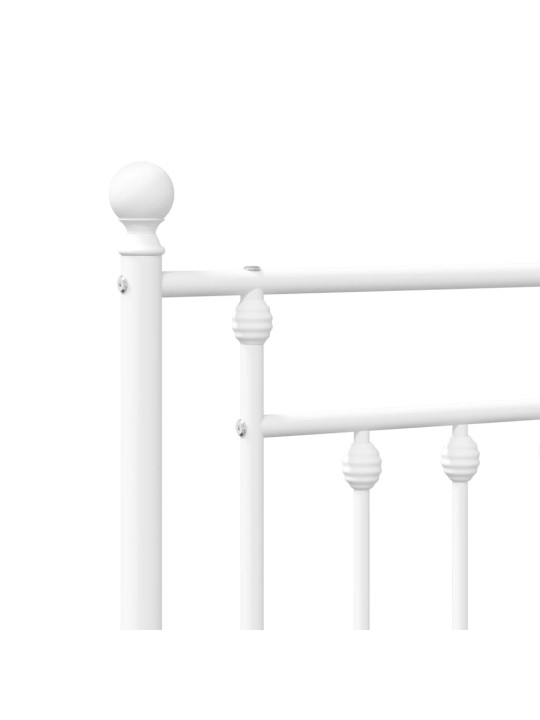 Gultas galvgalis, balts, 160 cm