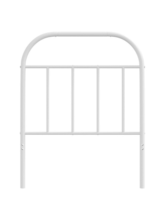 Gultas galvgalis, balts, metāls, 75 cm
