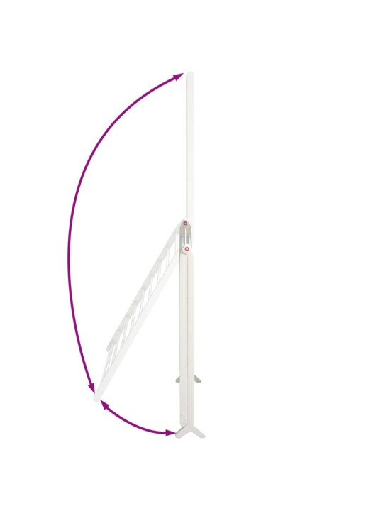 Žāvēšanas statīvs vannai, izvelkams, 53-90 cm, alumīnijs