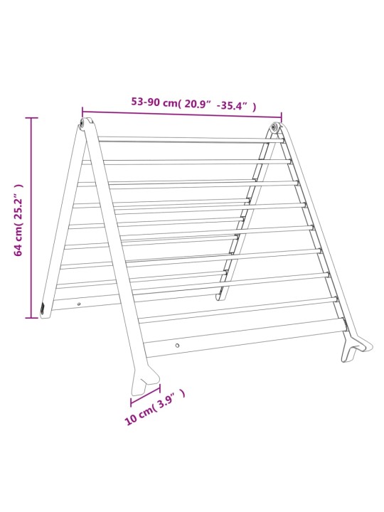 Žāvēšanas statīvs vannai, izvelkams, 53-90 cm, alumīnijs