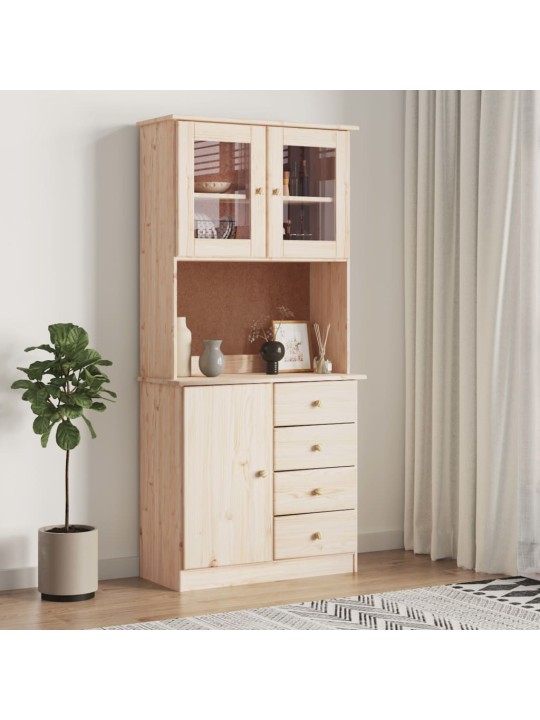 Kumode alta, 77x35x165 cm, priedes masīvkoks