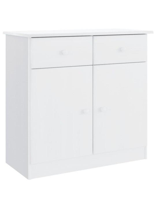 Kumode alta, balta, 77x35x73 cm, priedes masīvkoks