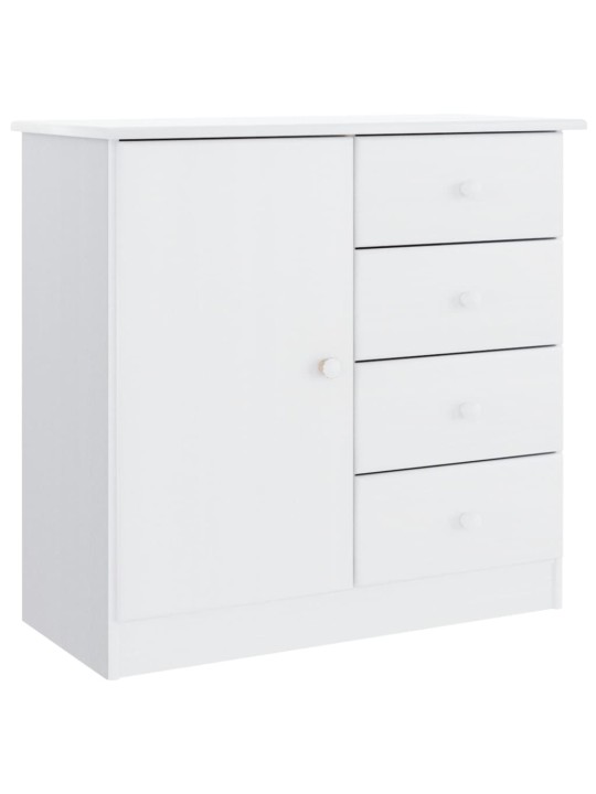 Kumode alta, balta, 77x35x73 cm, priedes masīvkoks