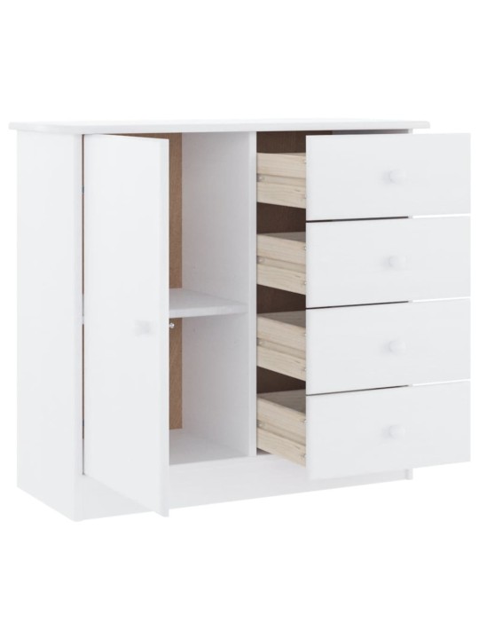 Kumode alta, balta, 77x35x73 cm, priedes masīvkoks