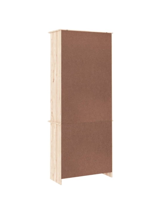 Skapis ar stikla durvīm alta, 77x35x186,5 cm, priede