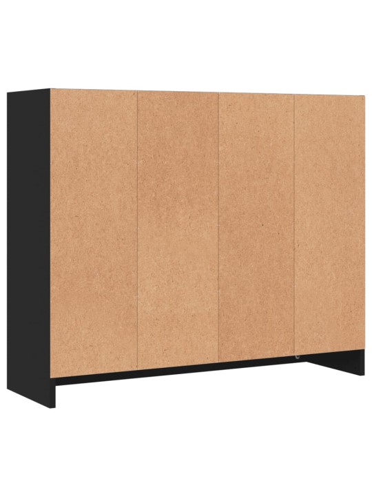 Kumode, melna, 91x28x75 cm, inženierijas koks