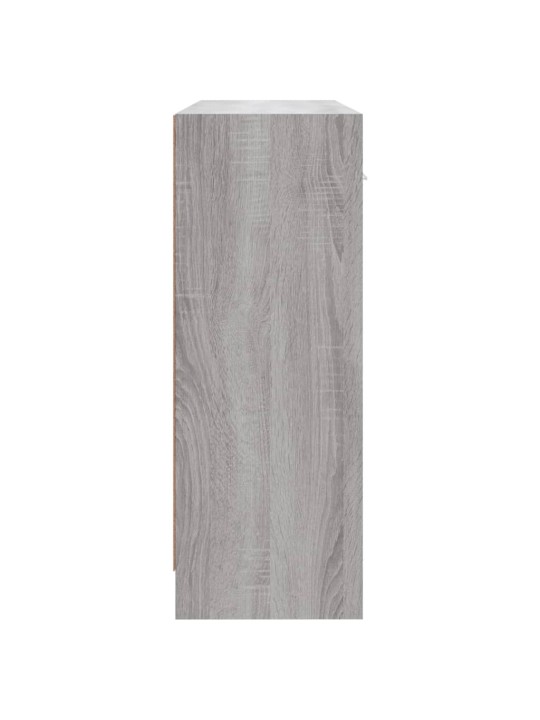Kumode, pelēka ozolkoka, 91x28x75 cm, inženierijas koks