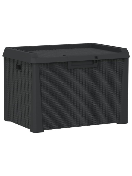 Dārza uzglabāšanas kaste, antracītpelēka, 125 l, pp